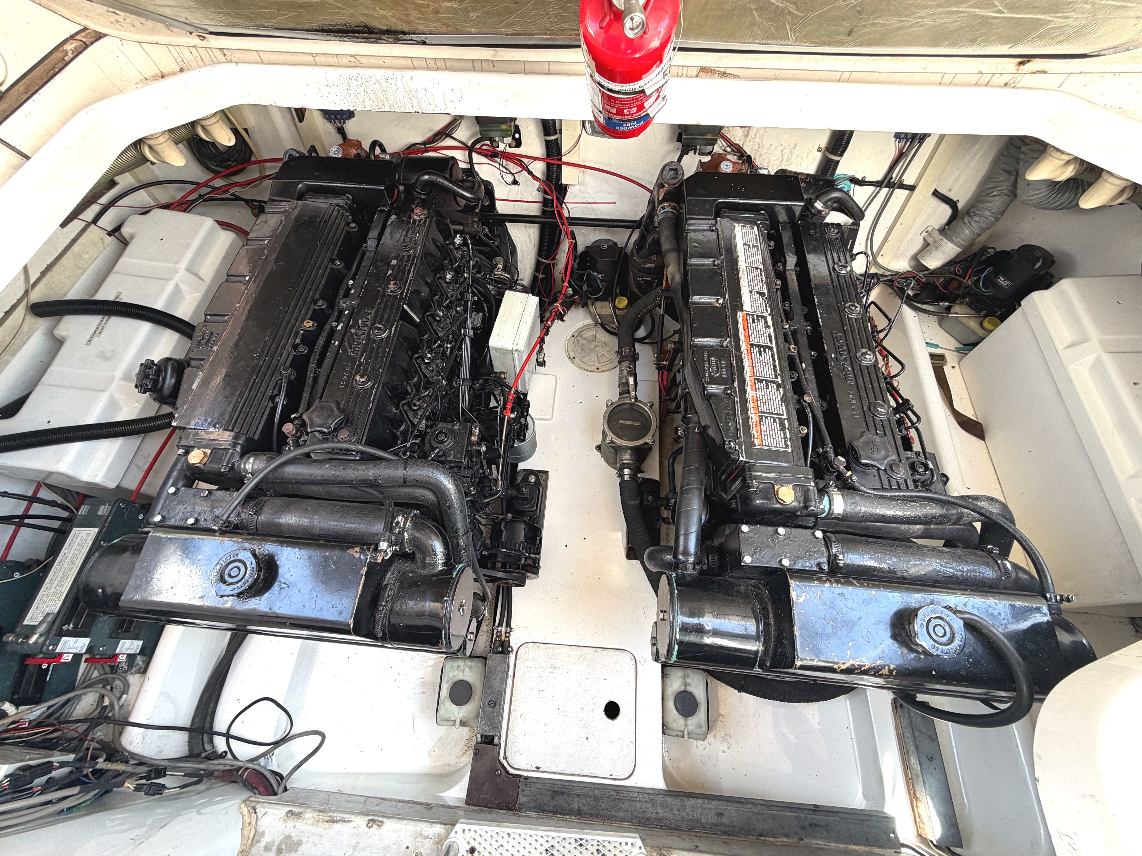 Sealine 330 Statesman For Sale Broom Boat Sales Engine Bay