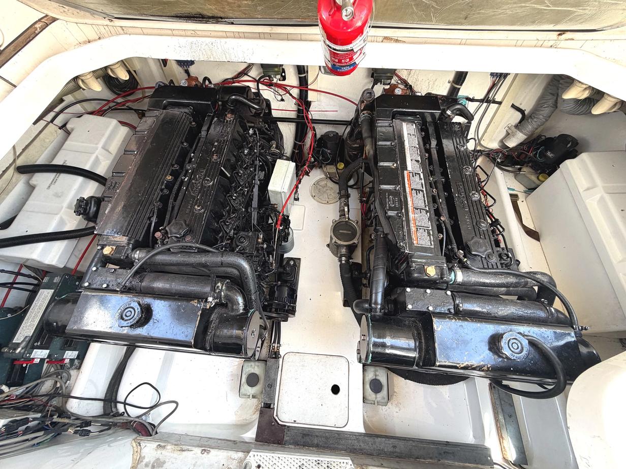 Sealine 330 Statesman For Sale Broom Boat Sales Engine Bay