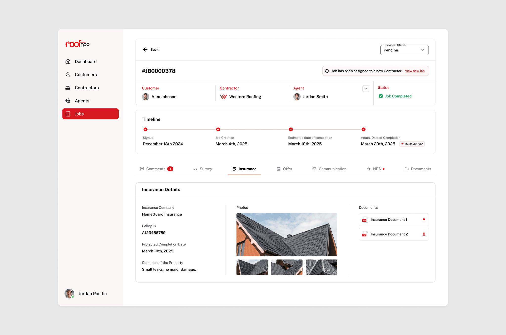 RoofDRP — Workflow