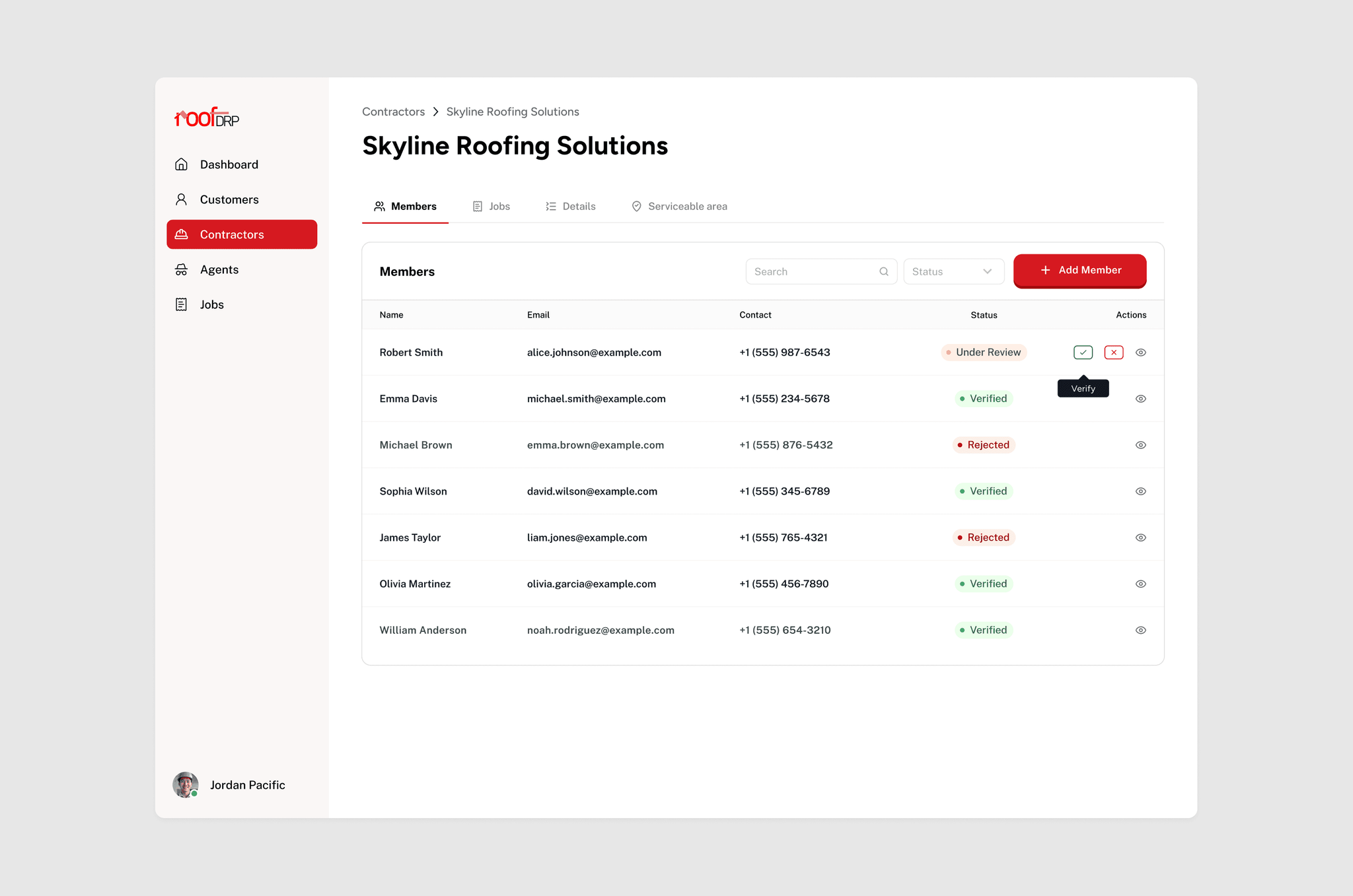 RoofDRP — Platform overview