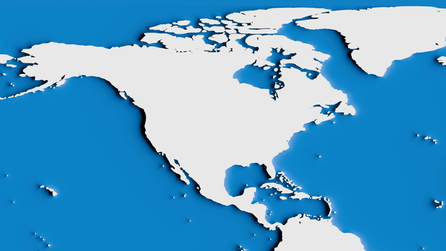 Graphic of North America