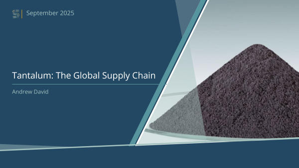 Tantalum: The Global Supply Chain