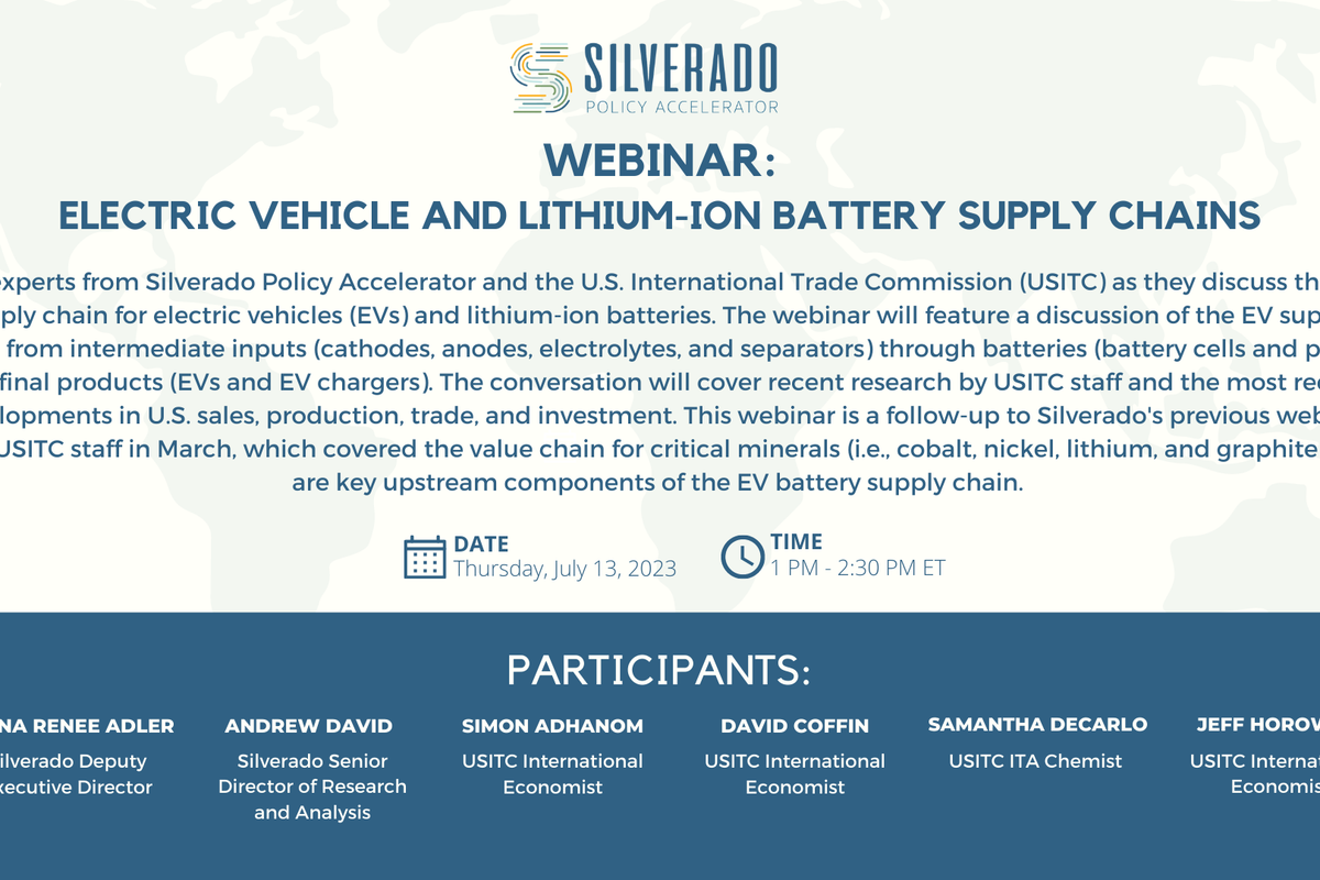 Webinar: Electric Vehicle and Lithium-Ion Battery Supply Chains