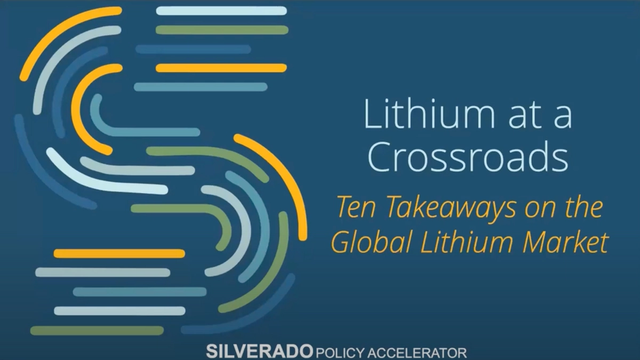 Webinar: "Lithium at a Crossroads: Ten Takeaways on the Global Lithium Market"