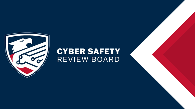 The Cyber Safety Review Board logo