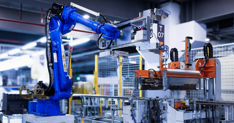 Types of Robots infographic including Industrial Robots, Humanoid Robots, and Service Robots