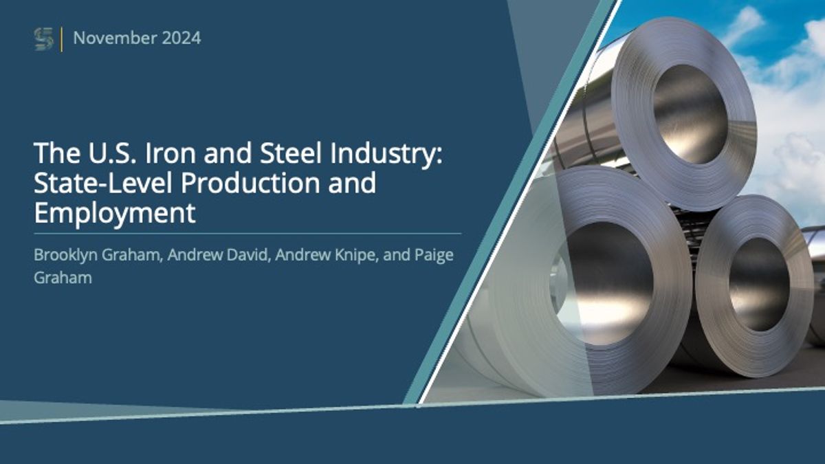 The U.S. Iron and Steel Industry: State-Level Production and Employment