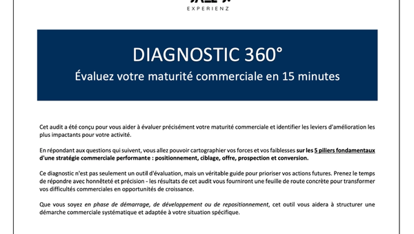 Comment structurer sa démarche commerciale en 5 étapes