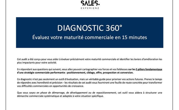 Comment structurer sa démarche commerciale en 5 étapes