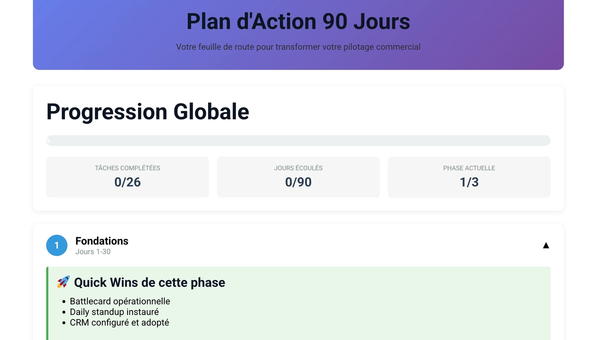 Pilotage commercial d'entreprise