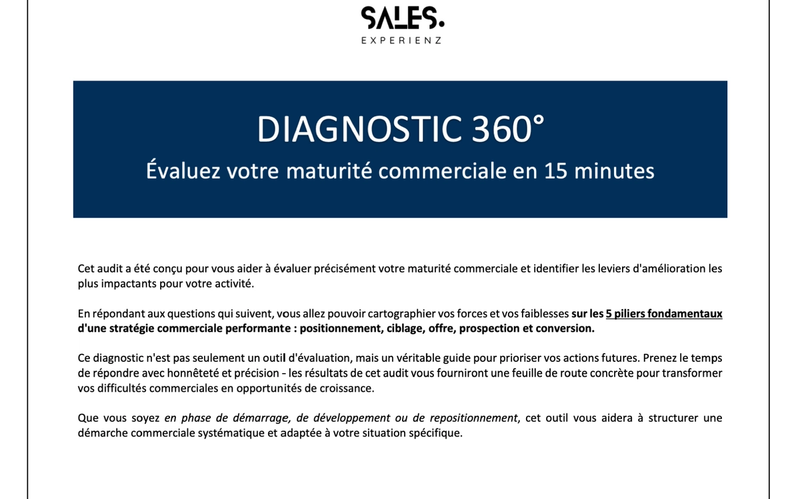 Comment structurer sa démarche commerciale en 5 étapes