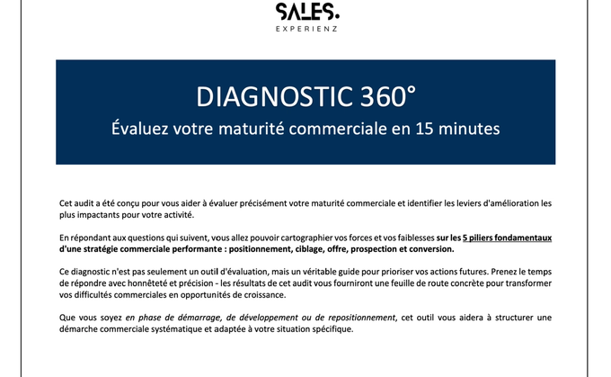 Comment structurer sa démarche commerciale en 5 étapes