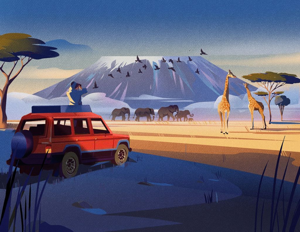 Illustration showcasing this artists portfolio