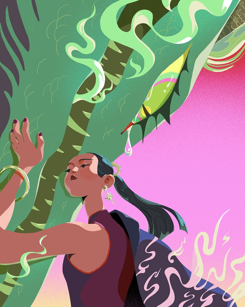 Illustration showcasing this artists portfolio