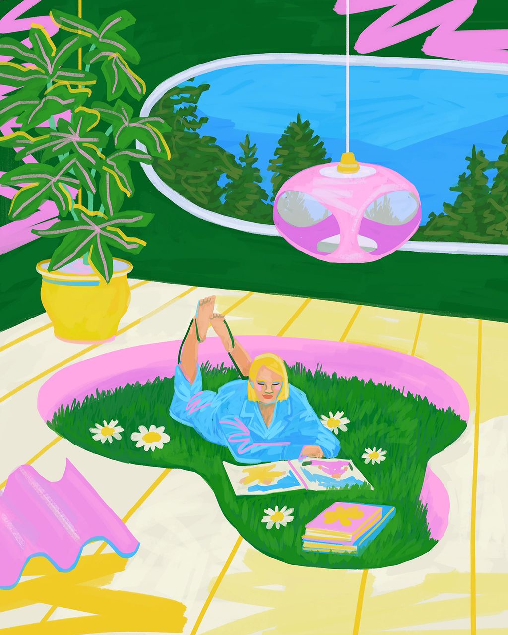 Illustration showcasing this artists portfolio