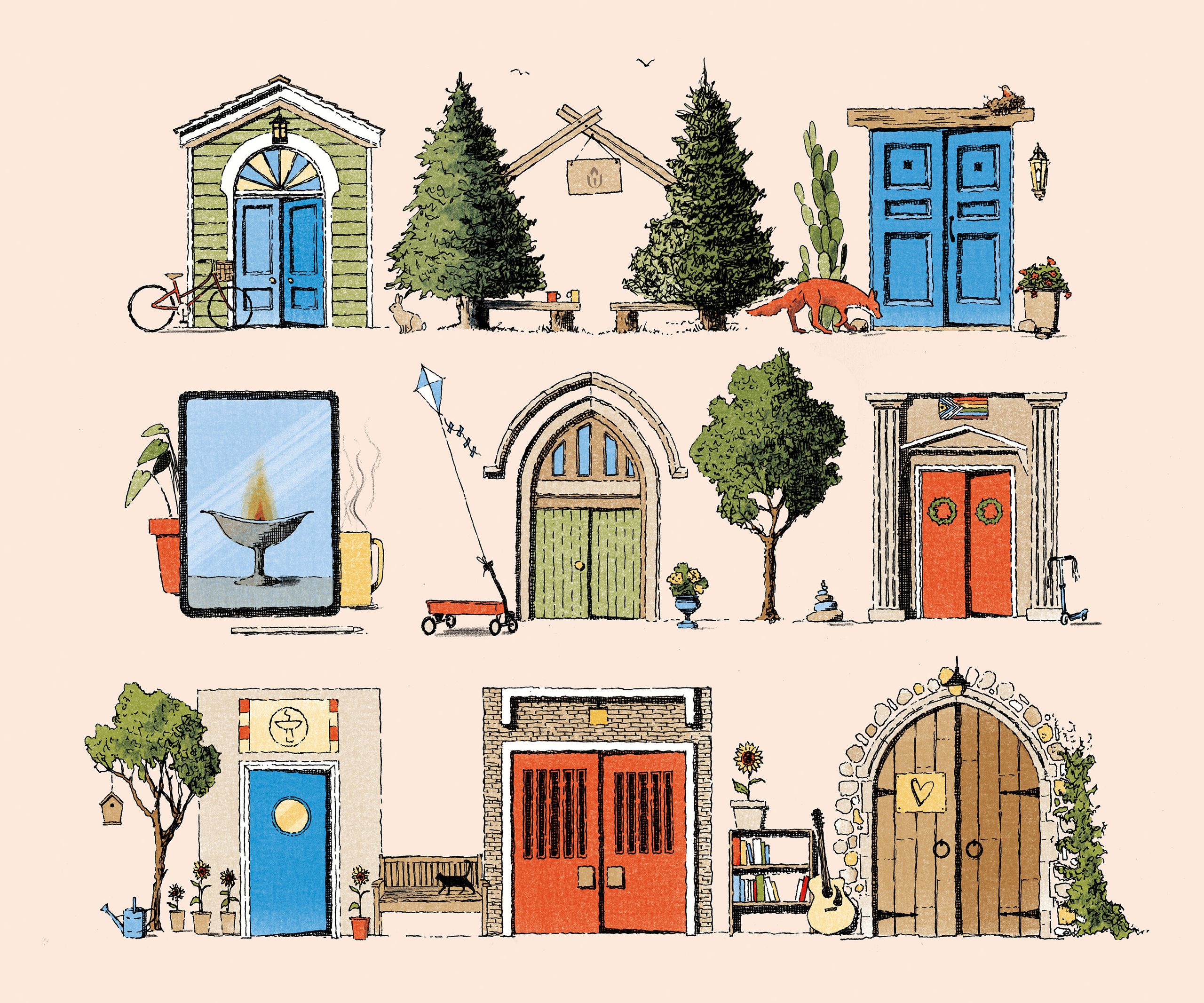 Illustration showcasing this artists portfolio