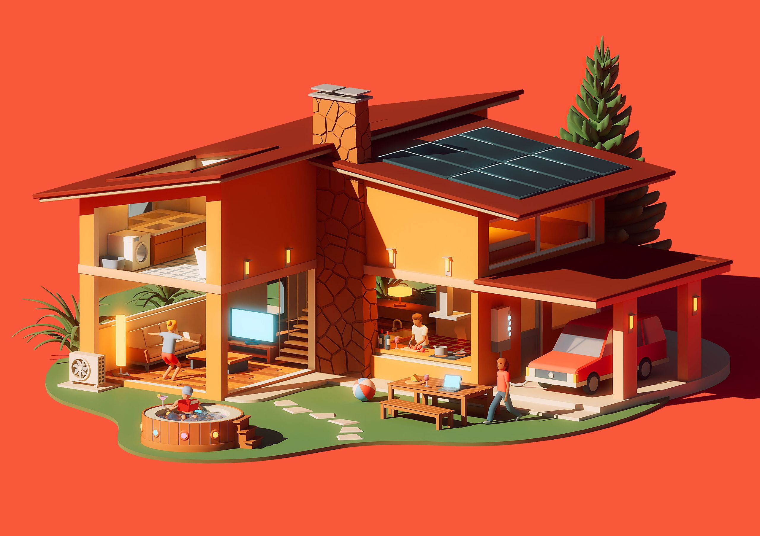 Illustration showcasing this artists portfolio