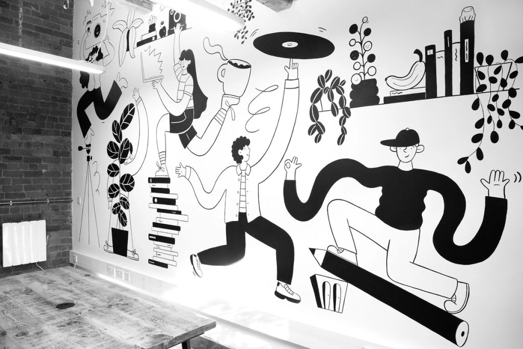 Illustration showcasing this artists portfolio