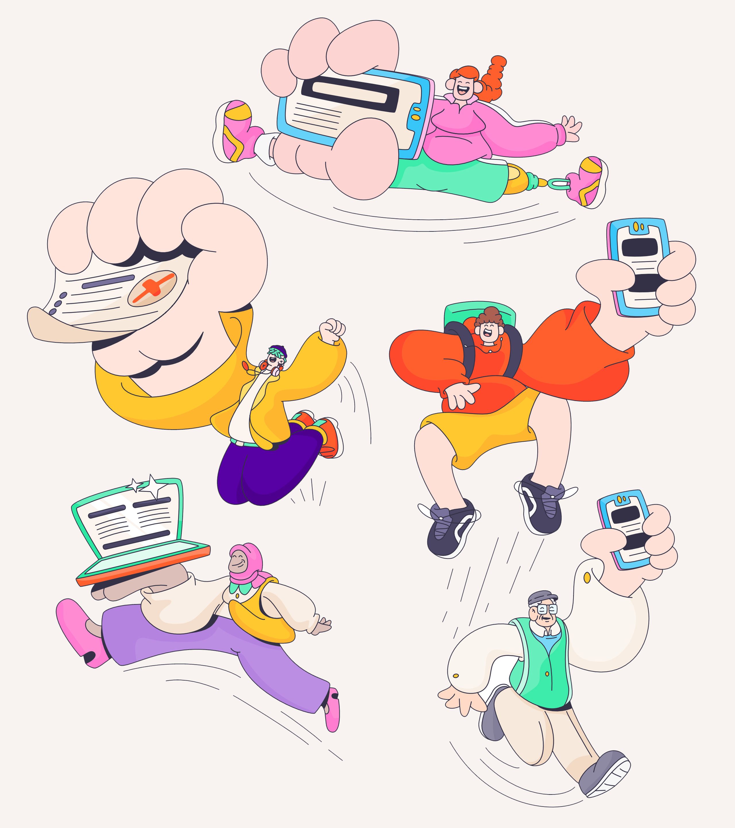 Illustration showcasing this artists portfolio