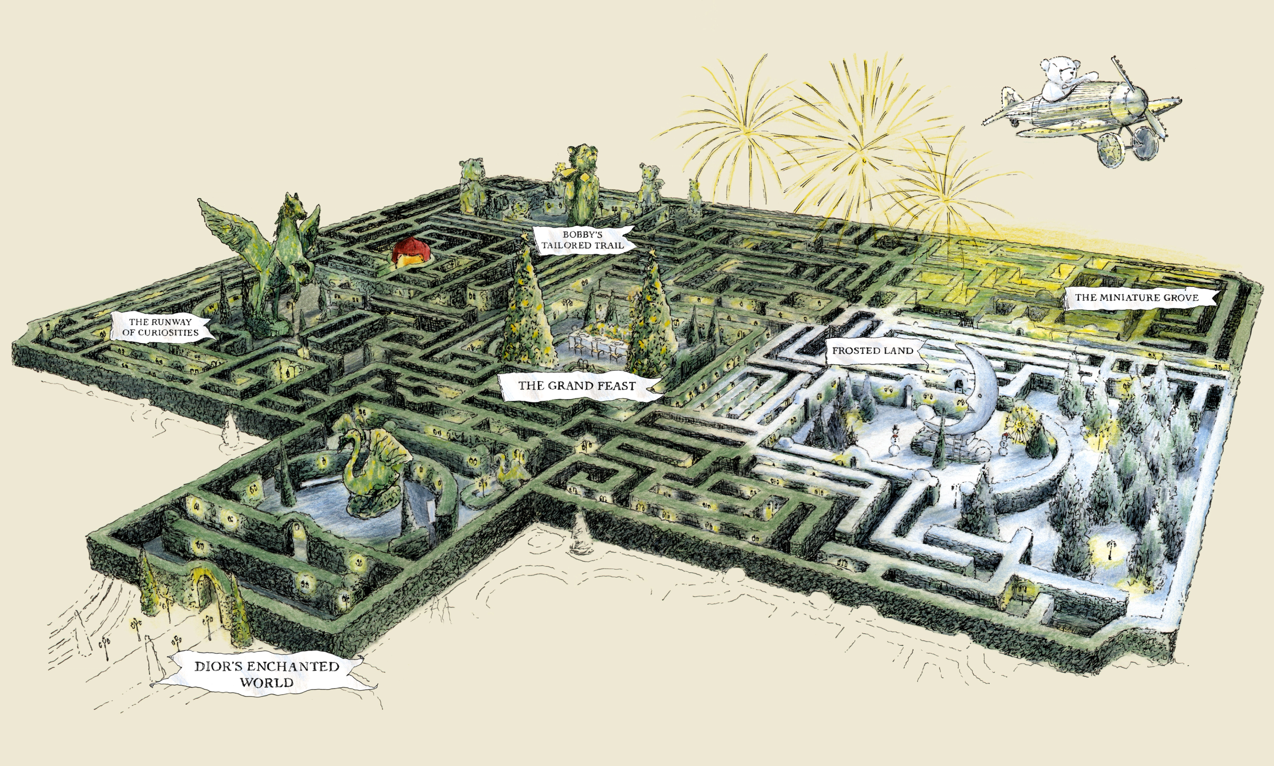 Illustration showcasing this artists portfolio