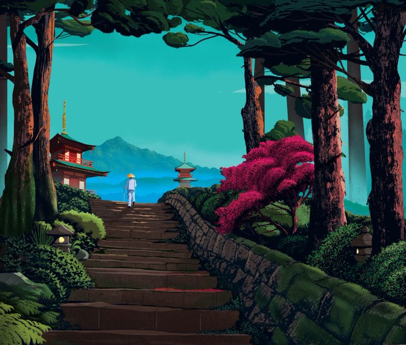 Illustration showcasing this artists portfolio