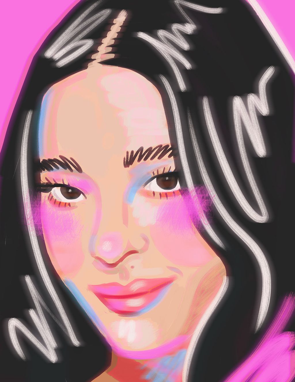 Illustration showcasing this artists portfolio