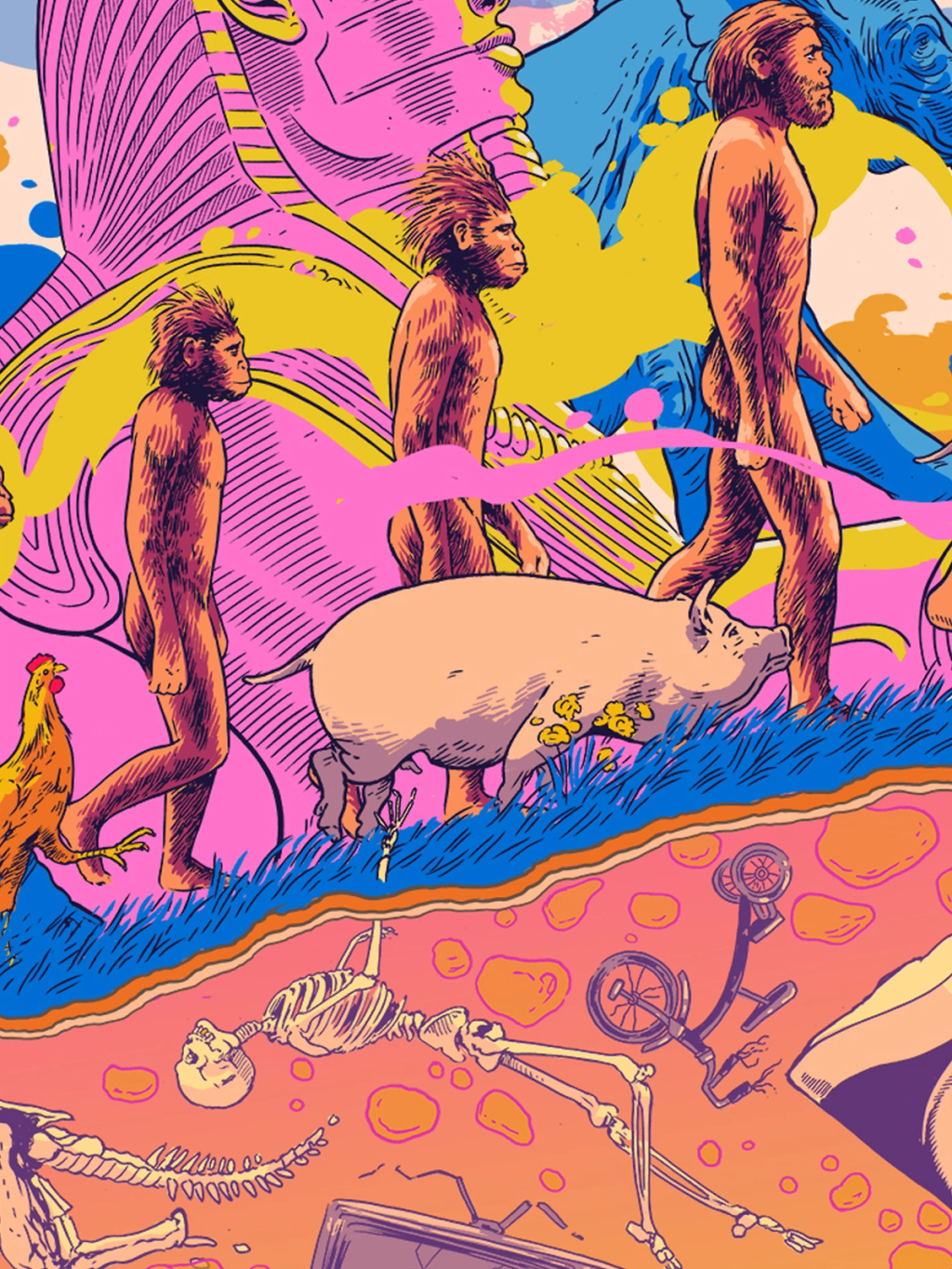 Illustration showcasing this artists portfolio