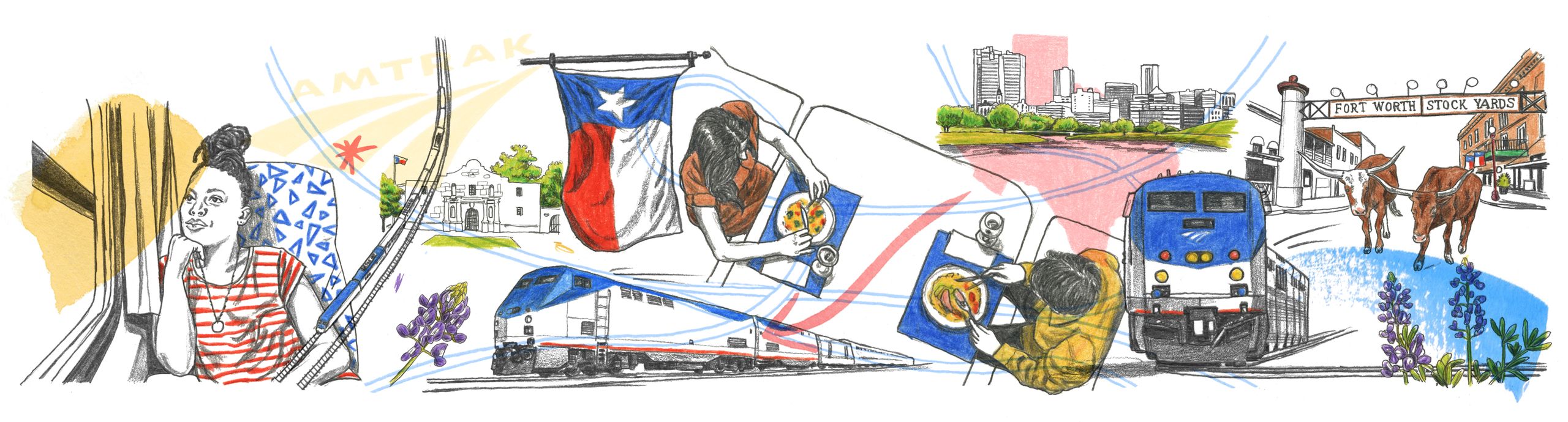 Illustration showcasing this artists portfolio