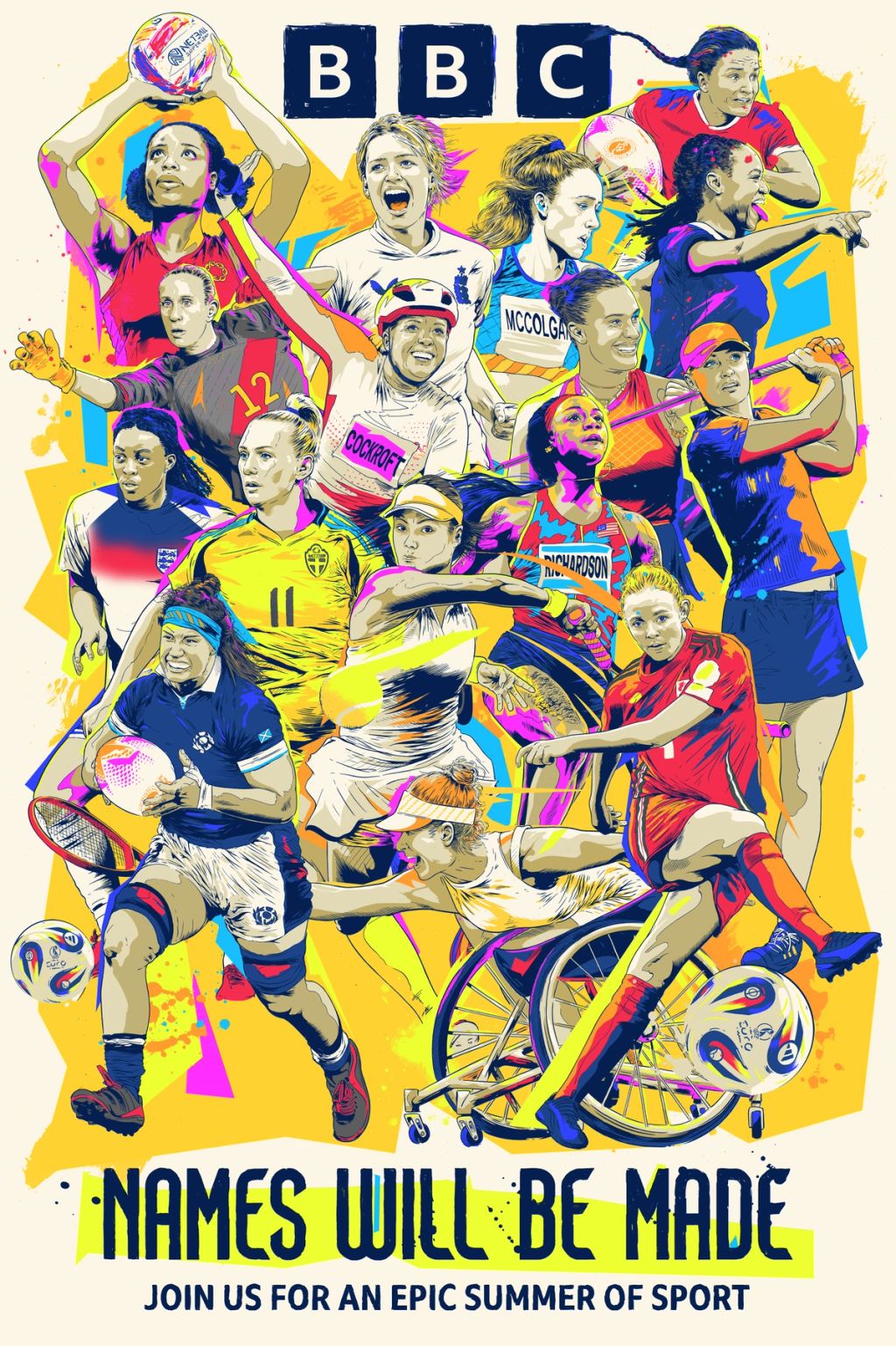 Illustration showcasing this artists portfolio