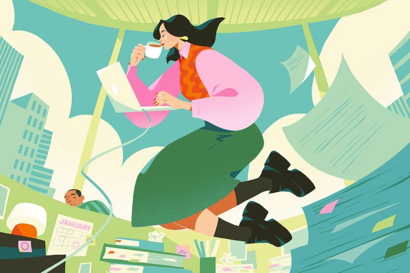 Illustration showcasing this artists portfolio