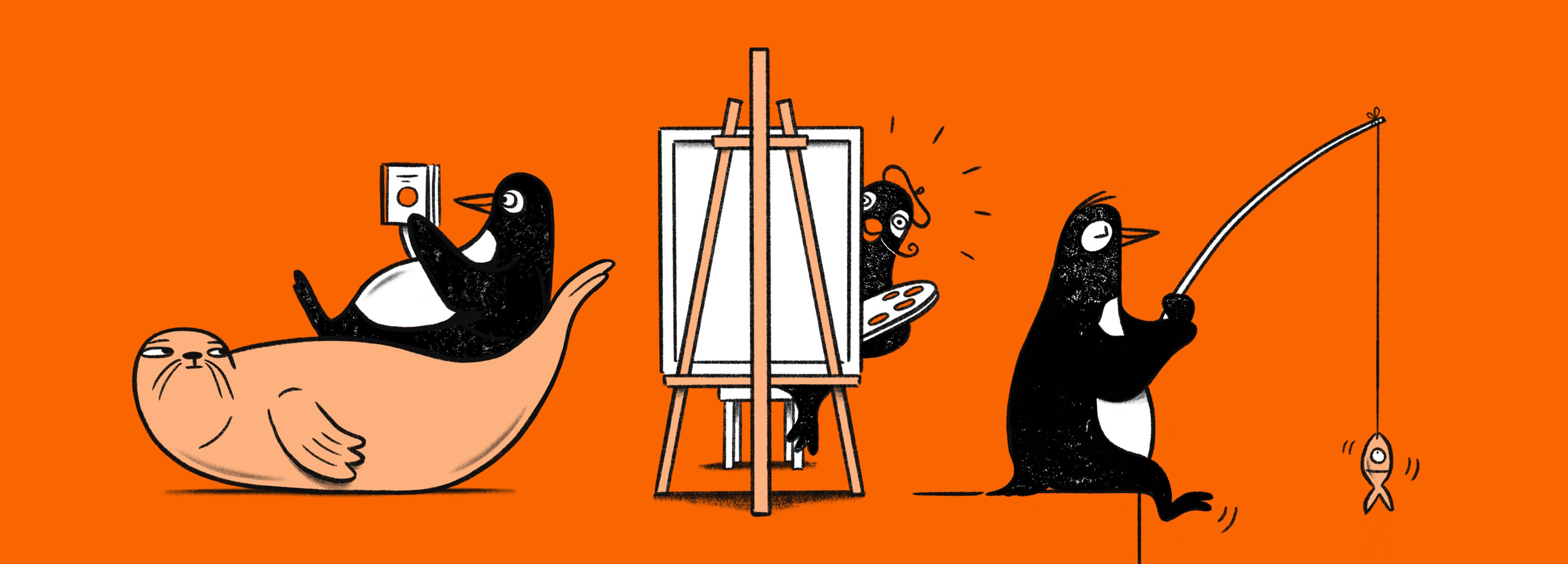 Illustration showcasing this artists portfolio