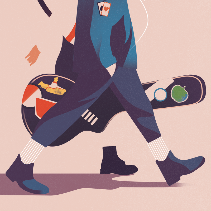 Illustration showcasing this artists portfolio