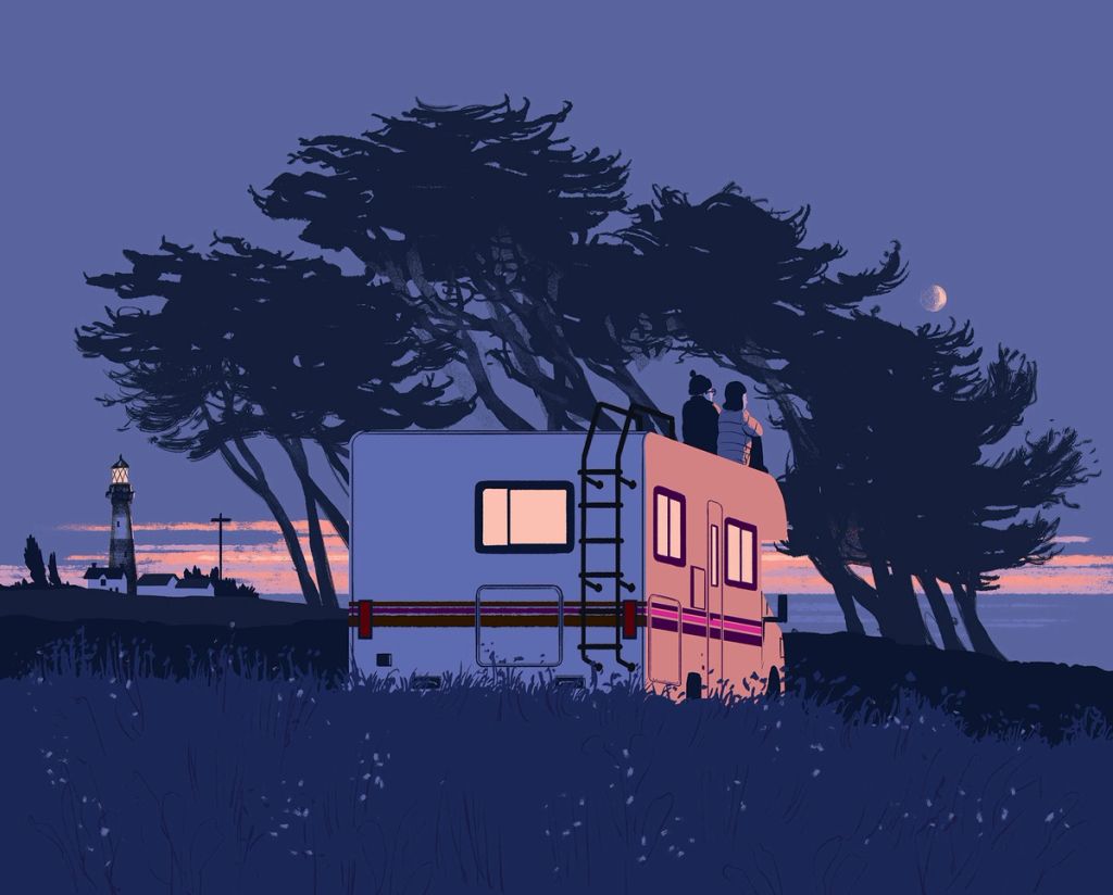 Illustration showcasing this artists portfolio