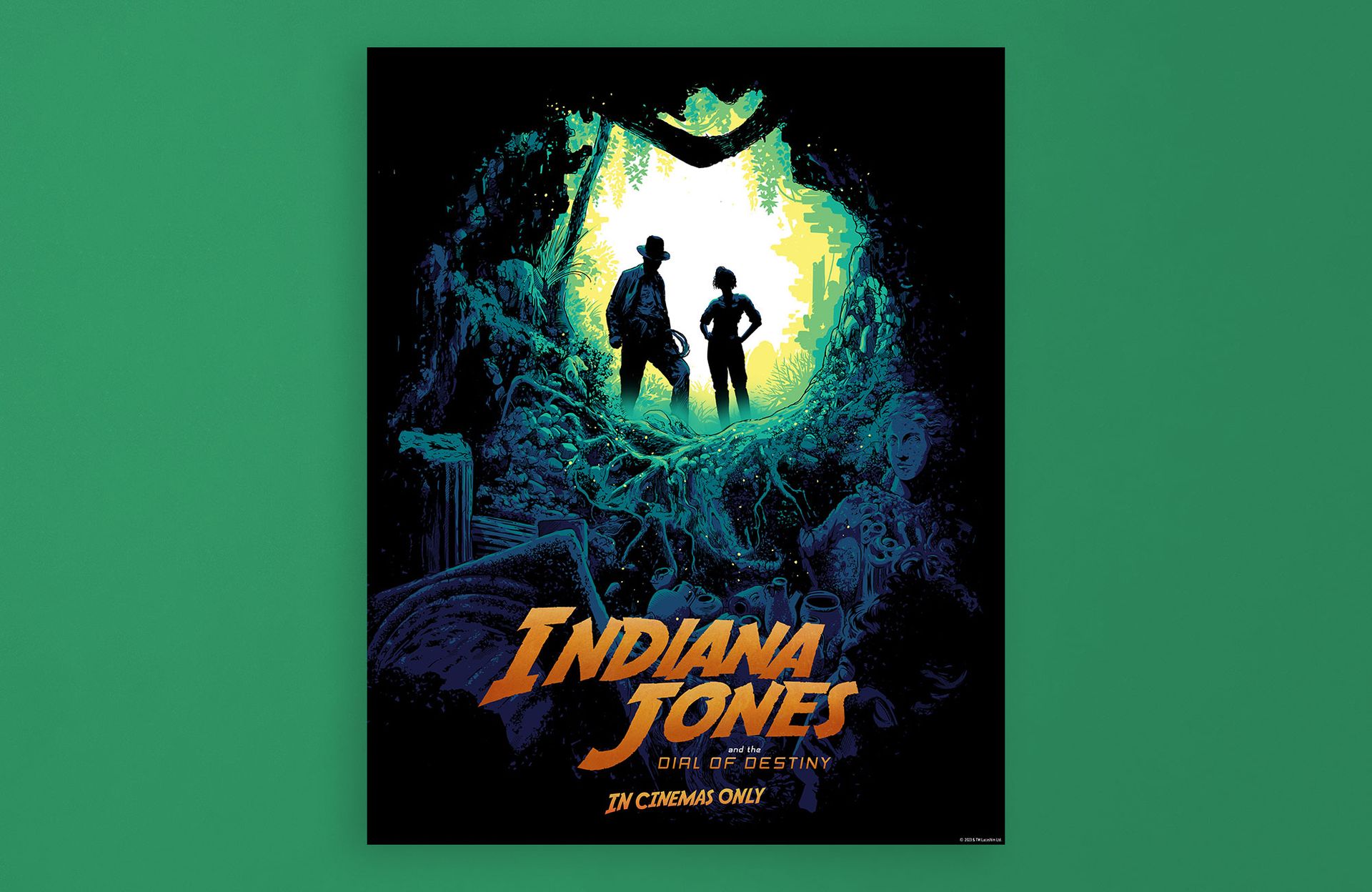Indiana Jones - Dial of Destiny poster by Tim McDonagh for Disney Studios UK