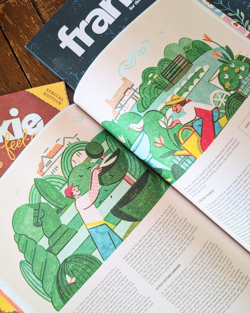 Illustration showcasing this artists portfolio
