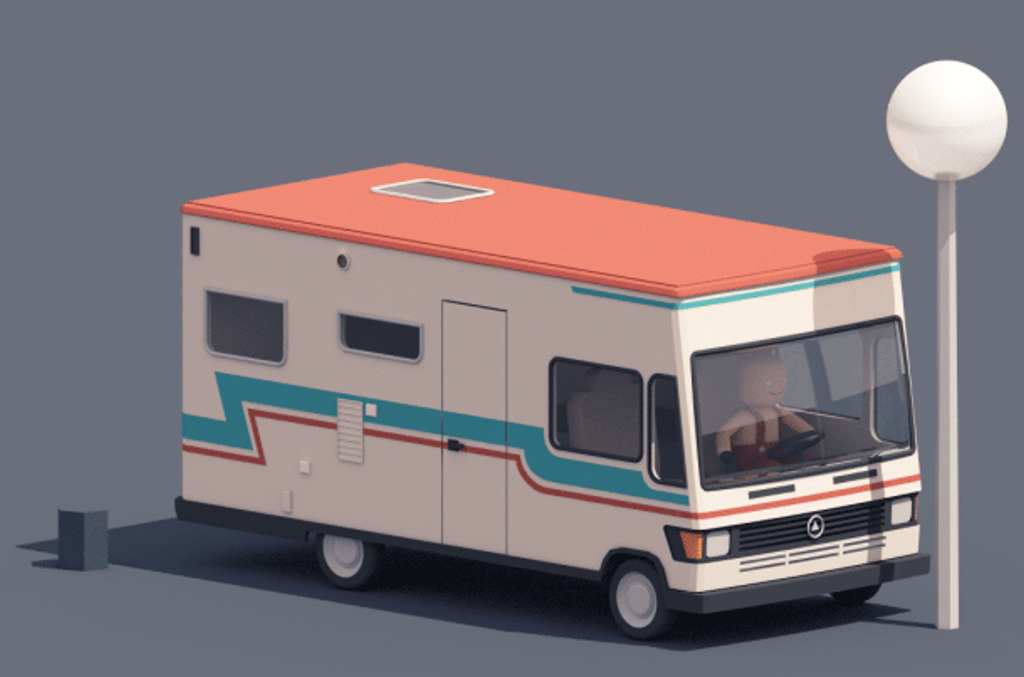 Illustrated caravan
