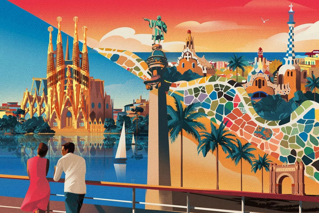 Illustration showcasing this artists portfolio