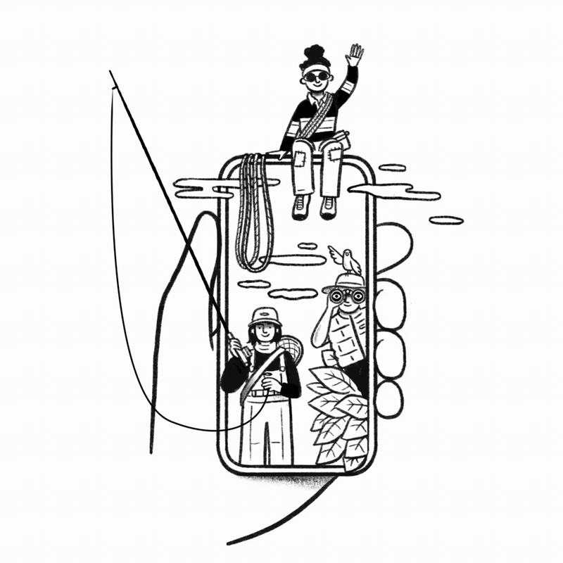 Illustration showcasing this artists portfolio