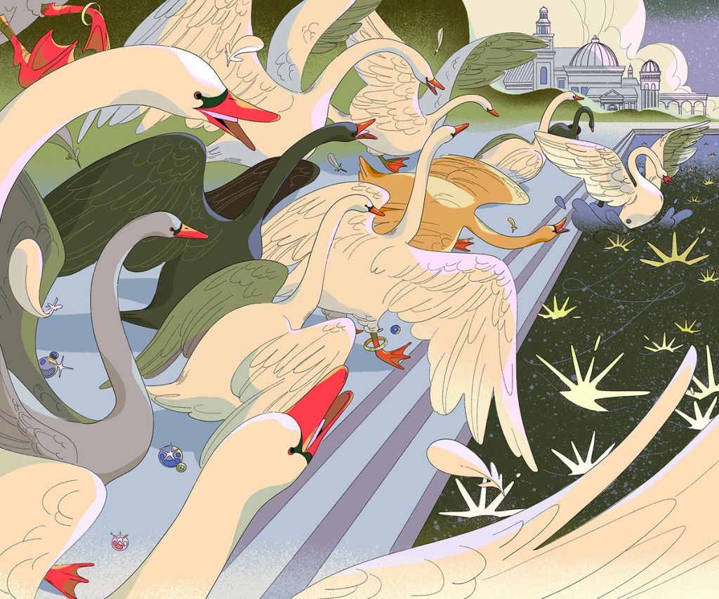 Illustration showcasing this artists portfolio