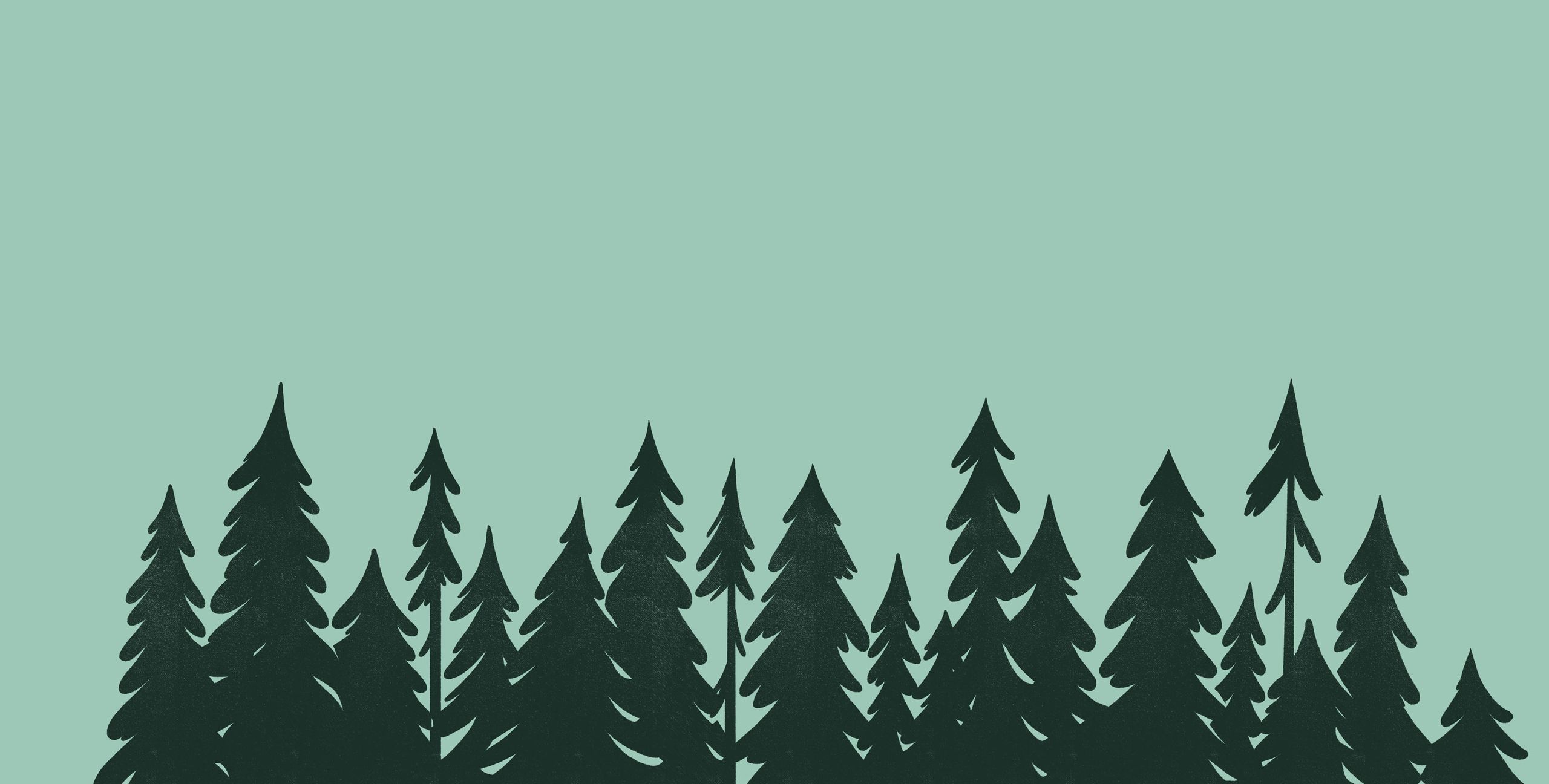 Row of trees illustration