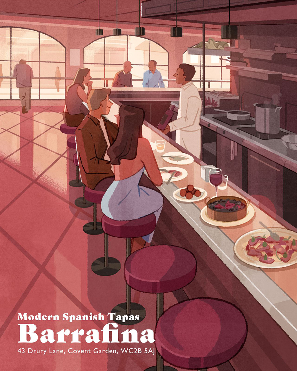 Illustration showcasing this artists portfolio