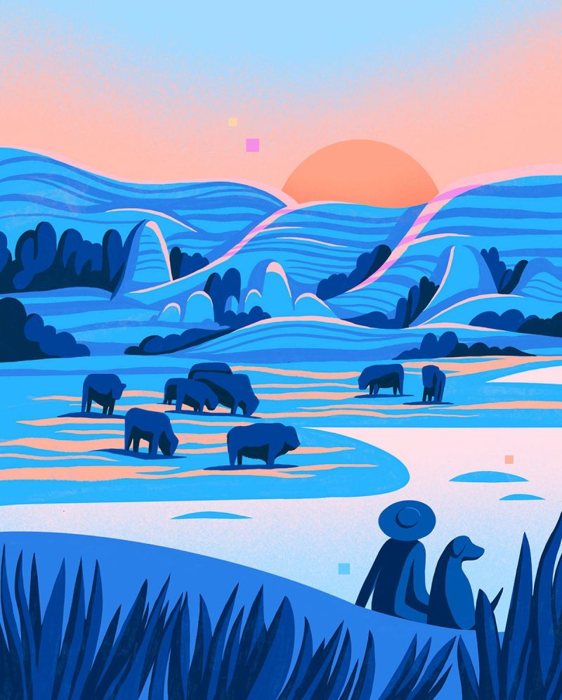 Illustration showcasing this artists portfolio