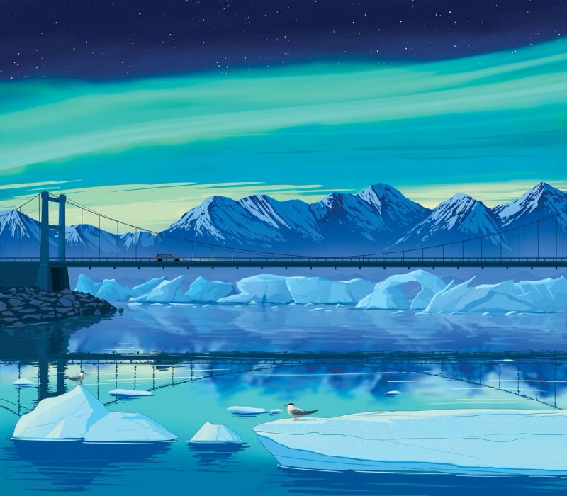 Illustration showcasing this artists portfolio