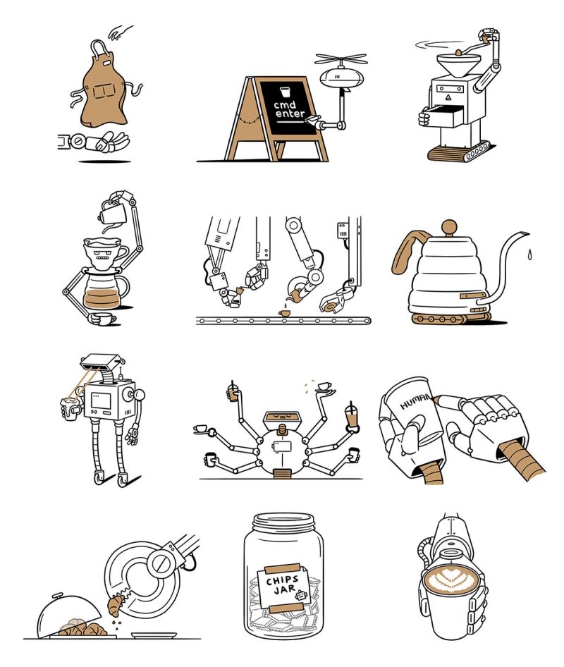 Illustration showcasing this artists portfolio