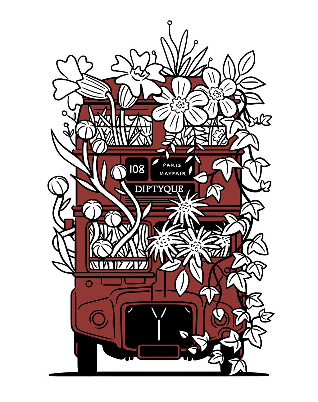 Illustration showcasing this artists portfolio