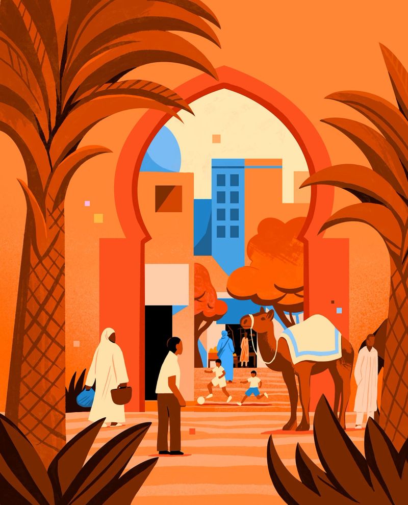 Illustration showcasing this artists portfolio