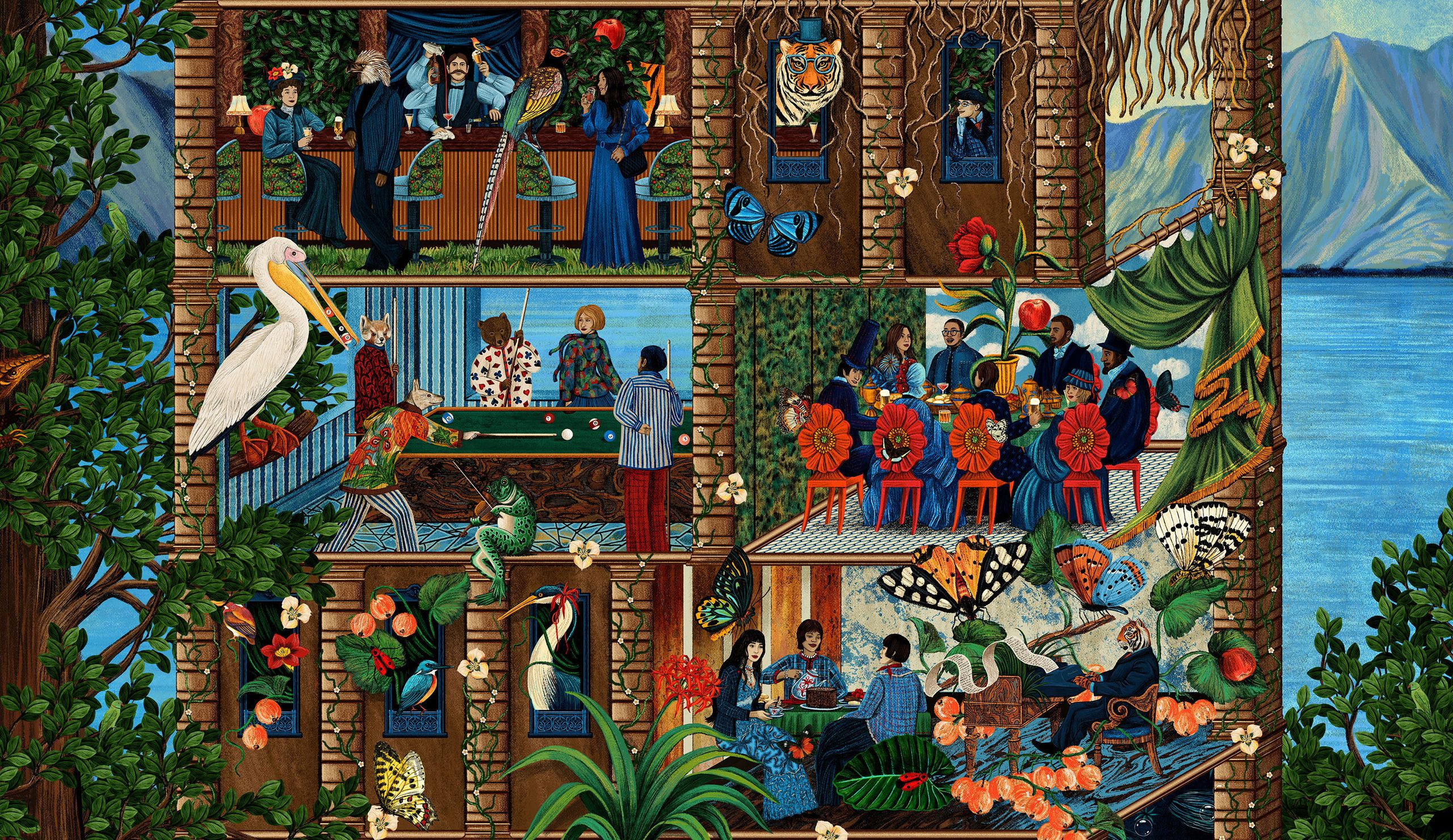Illustration showcasing this artists portfolio