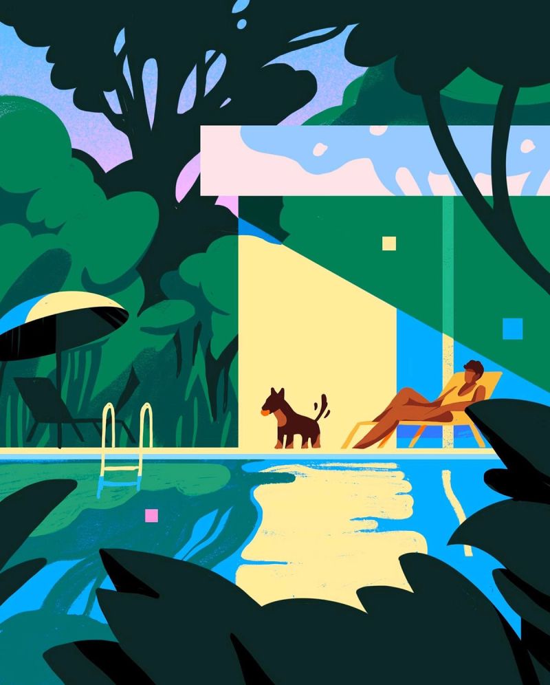 Illustration showcasing this artists portfolio