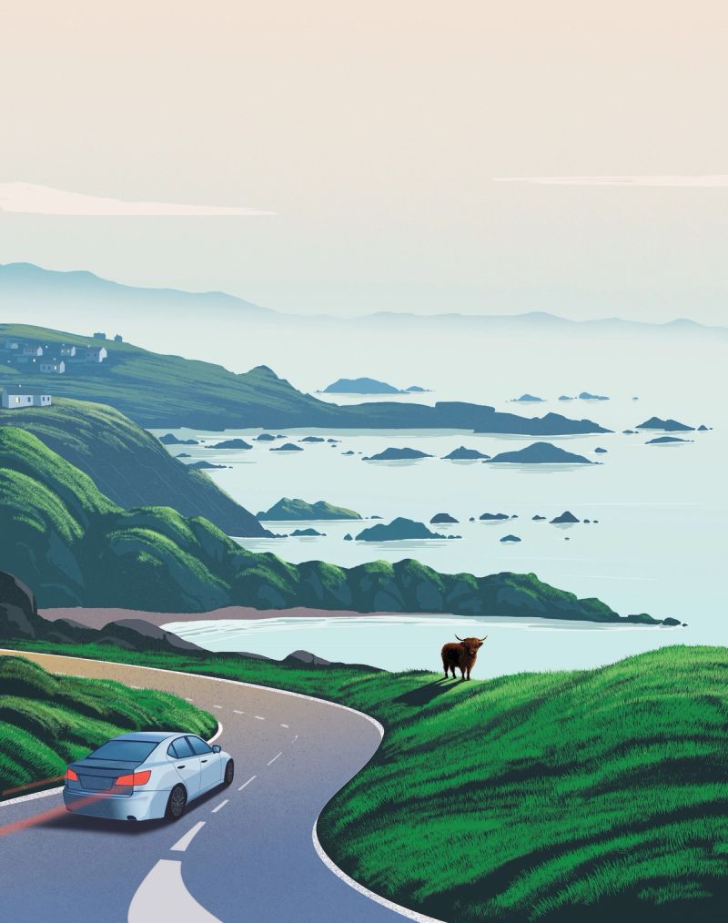 Illustration showcasing this artists portfolio