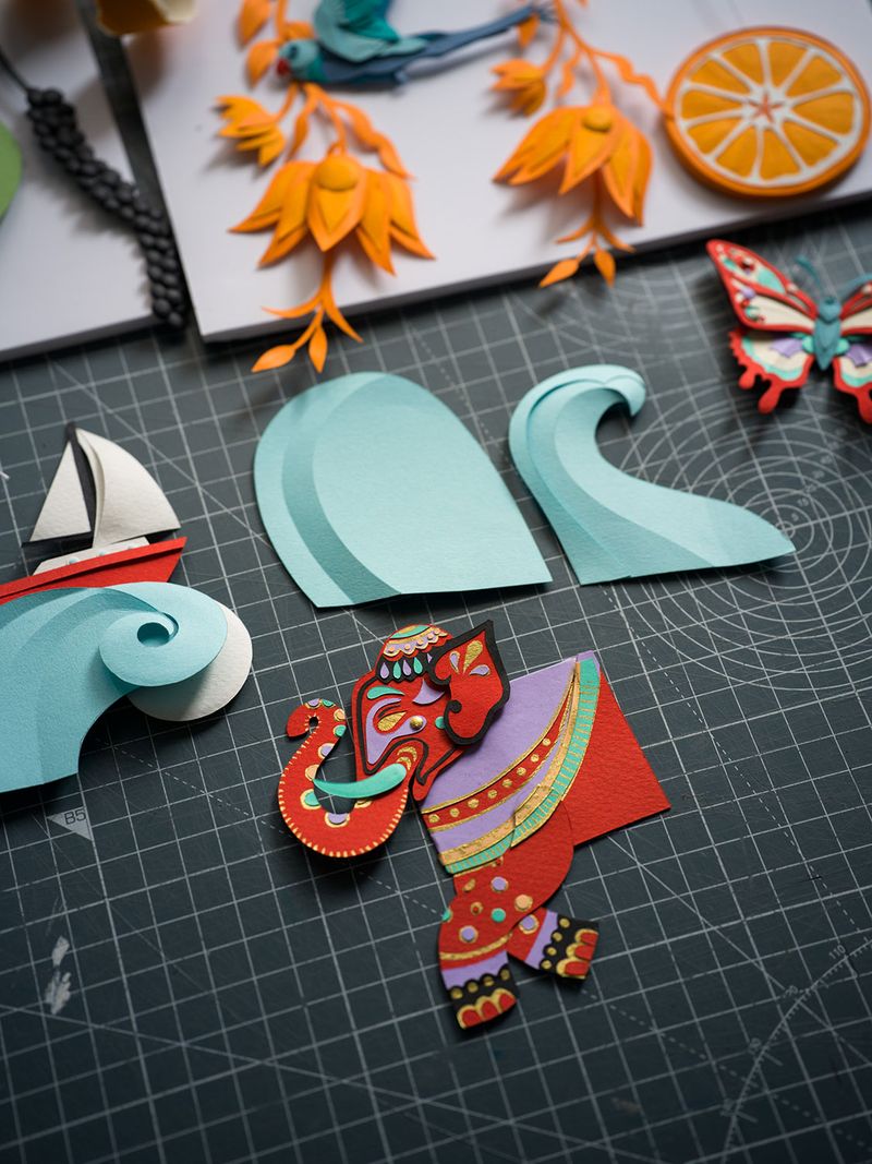 Illustration showcasing this artists portfolio